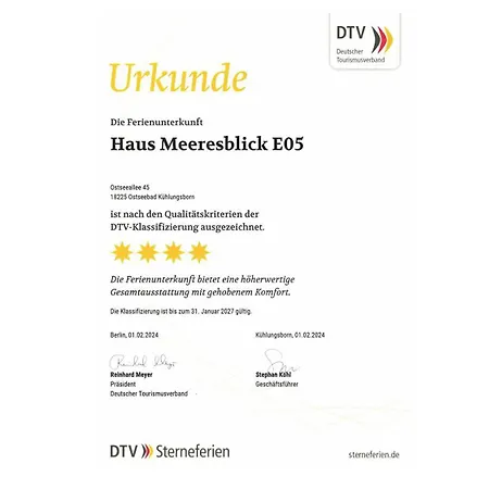 Meeresblick 005 - 4 Sterne Dtv Ostseebad Kühlungsborn